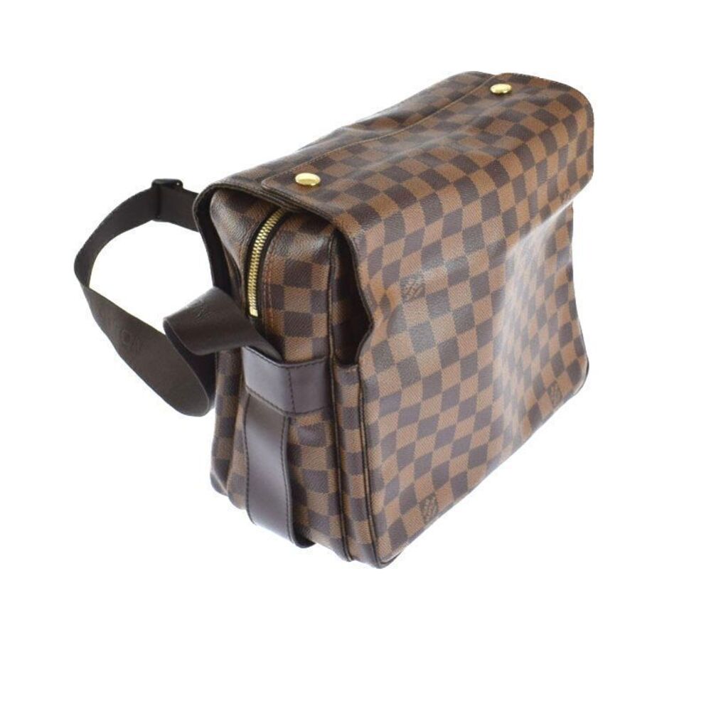 Louis Vuitton Naviglio Bag Shoulder Ebene Damier Brown